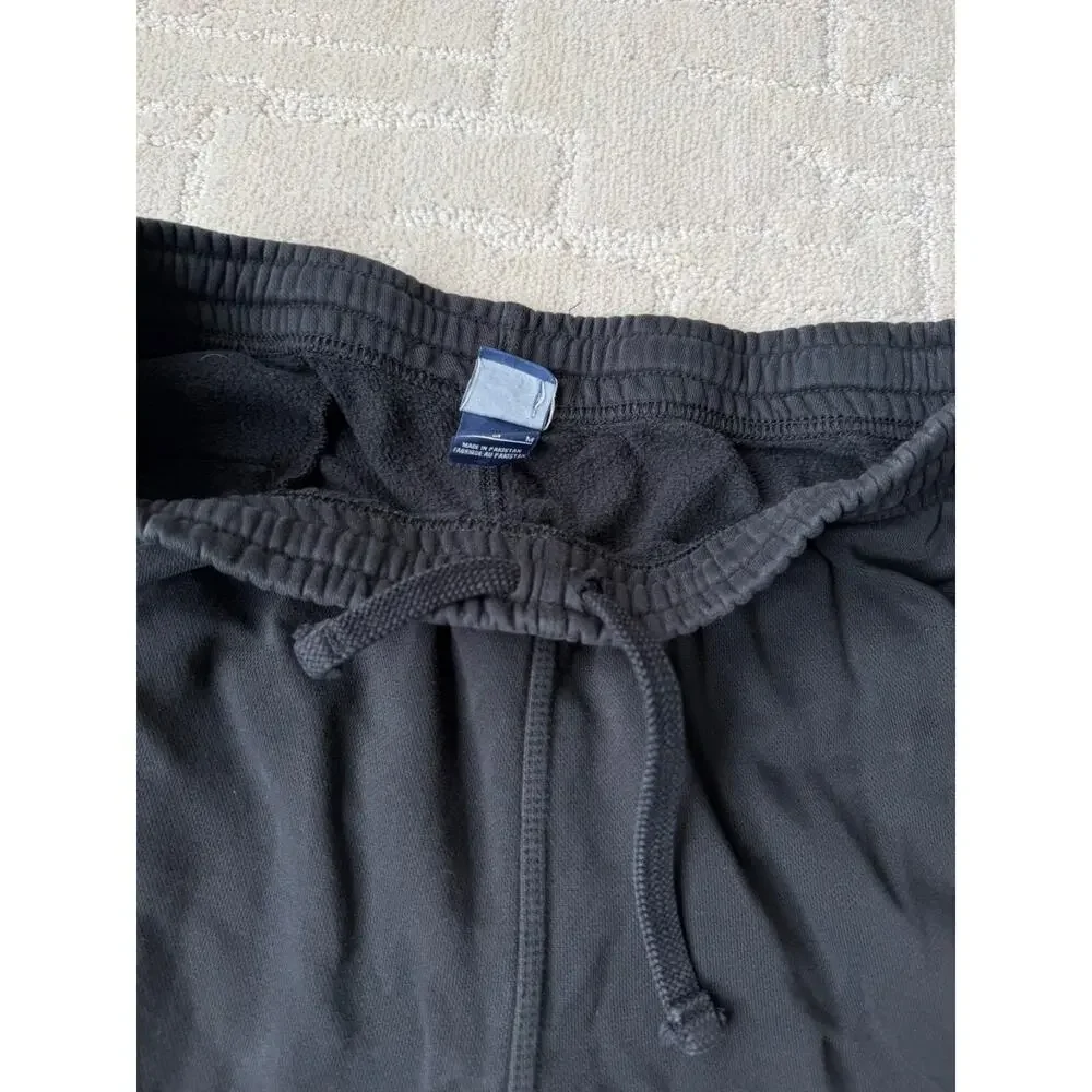 Nike Fleece Sweatpants Pants Mens Heavy Baggy Wide Leg Open Bottom